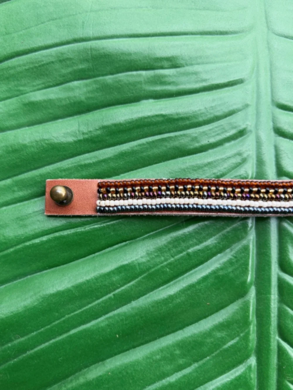 Swahili Coast Design Narrow Beaded Cuff
